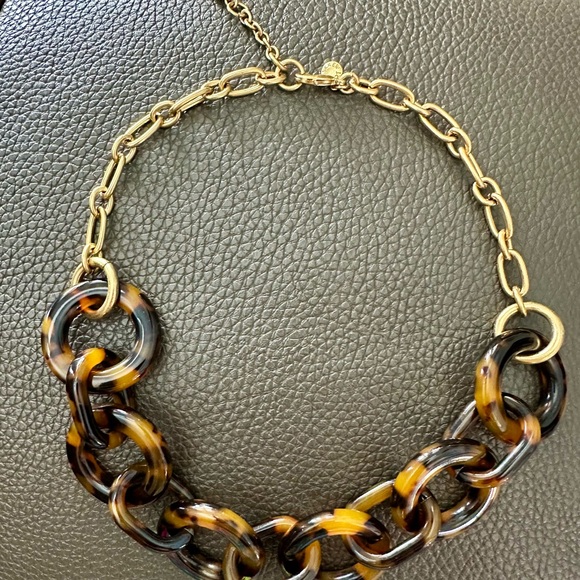 J. Crew Tortoiseshell and Gold Necklace - Picture 2 of 3